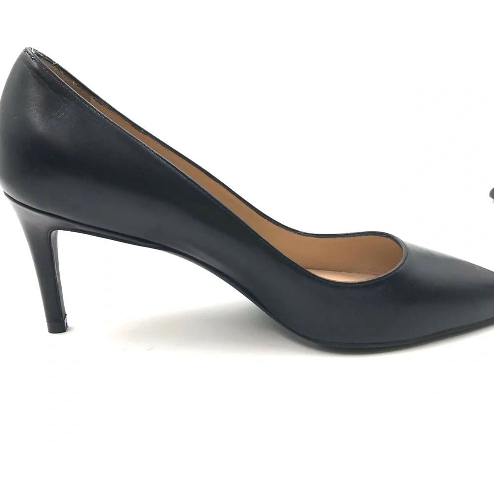 Stuart Weitzman Dancer 75mm Leather Pump Black Size 6 Heel Height 3" - Picture 6 of 11